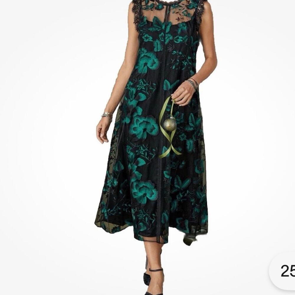 Sundance Elisa Floral Embroidered Dress